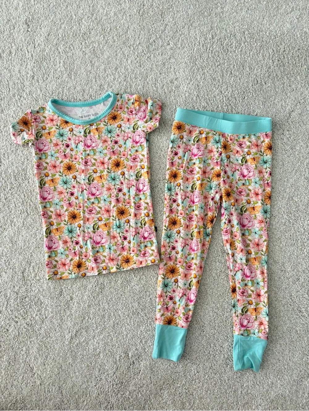 TWO PIECE SHORT SLEEVE WITH PANTS JAMMIES - Penelope’s Petals